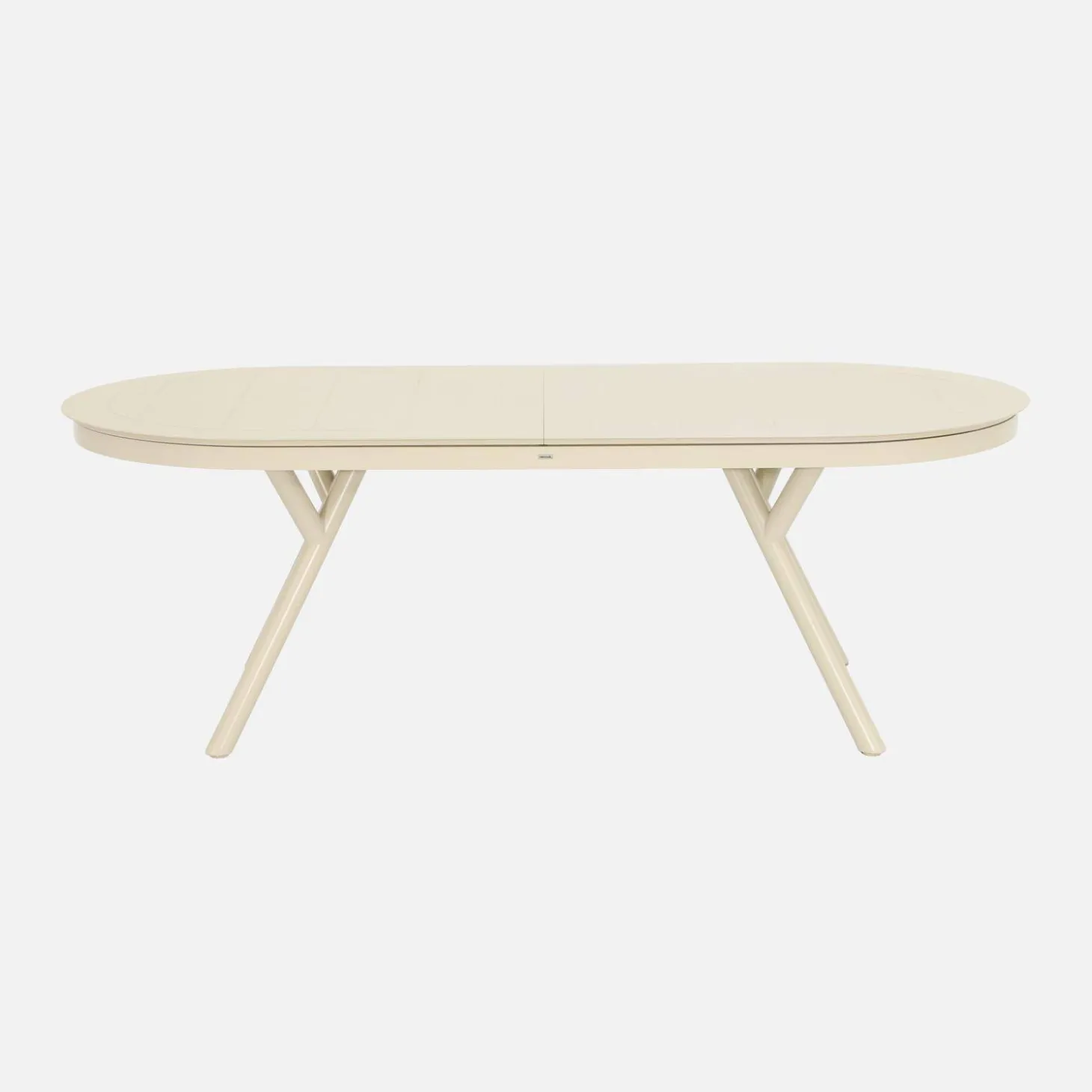Mesa de jardín ovalada extensible de aluminio, 10 plazas