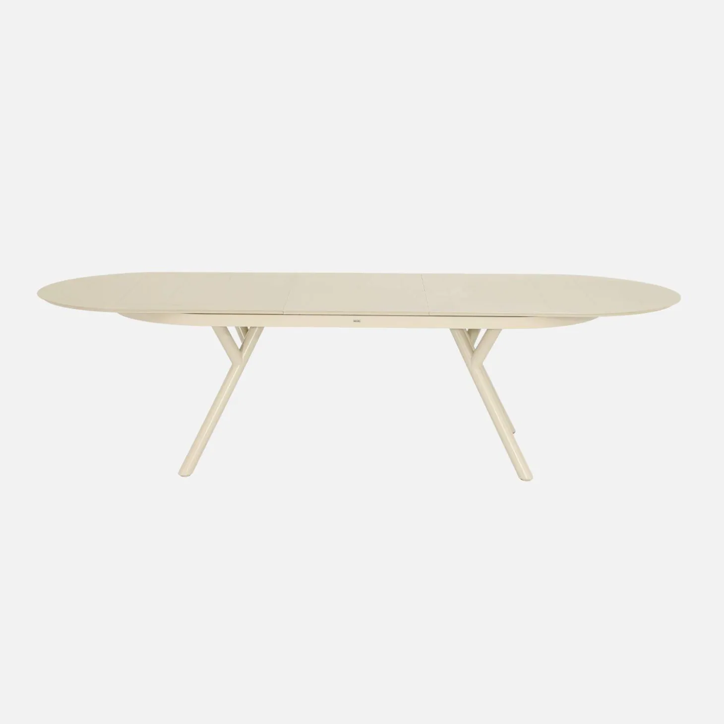 Mesa de jardín ovalada extensible de aluminio, 10 plazas