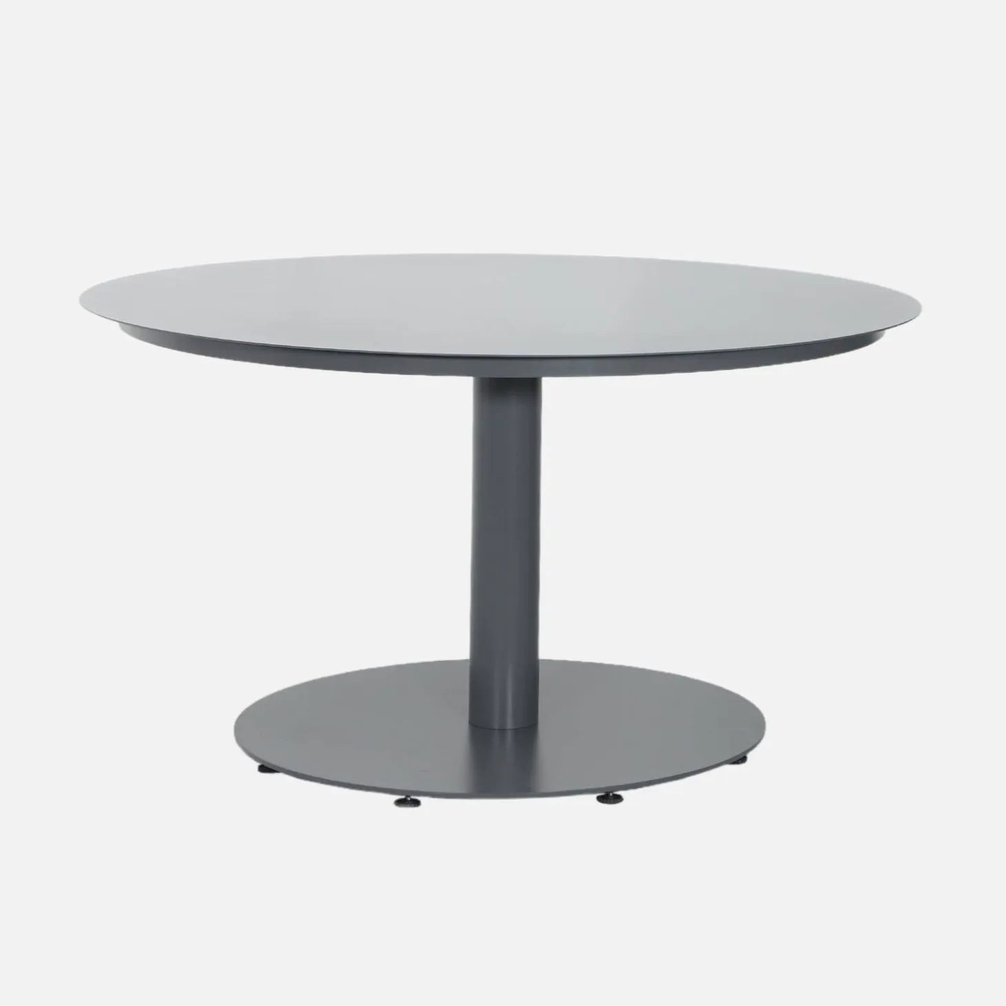 Mesa de jardín redonda de aluminio con 6 sillas