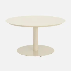 Mesa de jardín redonda de aluminio, 6 plazas