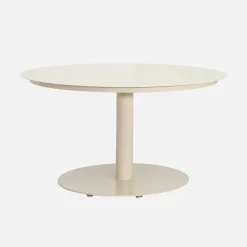 Mesa de jardín redonda de aluminio con 6 sillas