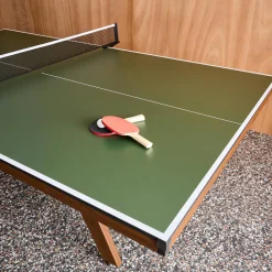 Mesa de ping pong interior deluxe con 2 raquetas y 3 pelotas, 273.5cm