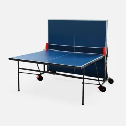 Mesa de ping pong para interior con 2 raquetas y 3 pelotas, 274cm + funda de PVC