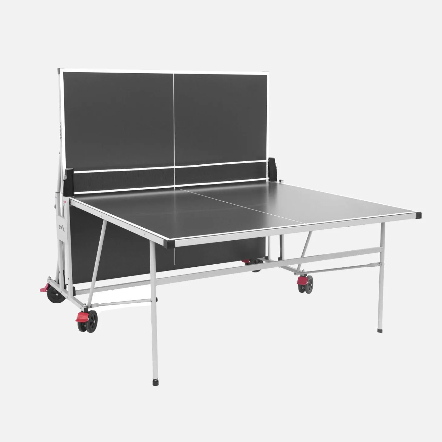 Mesa de ping pong plegable para exterior con 4 raquetas y 6 pelotas, 274cm