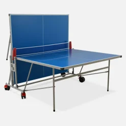 Mesa de ping pong plegable para exterior con 2 raquetas + 3 pelotas, 274cm