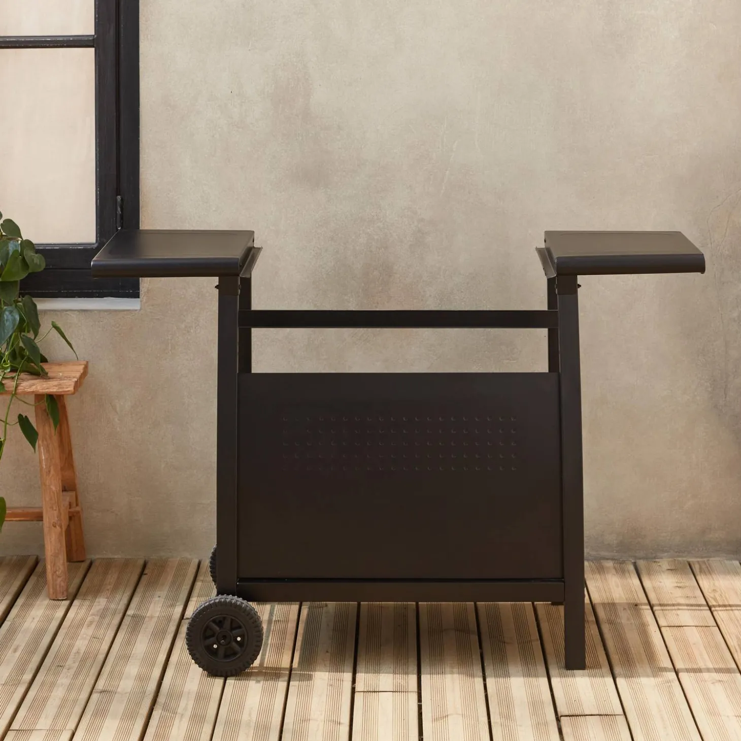 Mesa de plancha con 3 quemadores