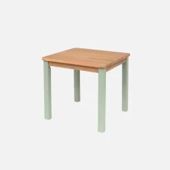 Mesa infantil de madera interior/exterior con 2 sillas