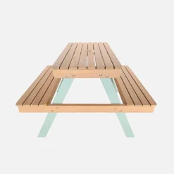 Mesa infantil de picnic de madera de 2 plazas