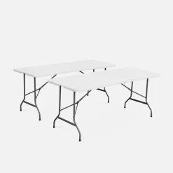 Mesas plegables portátiles para eventos, set de 2