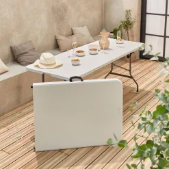 Mesas plegables portátiles para eventos, set de 2