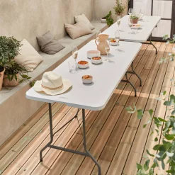 Mesas plegables portátiles para eventos, set de 2