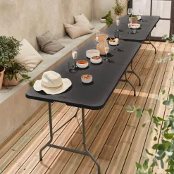 Mesas plegables portátiles para eventos, set de 2