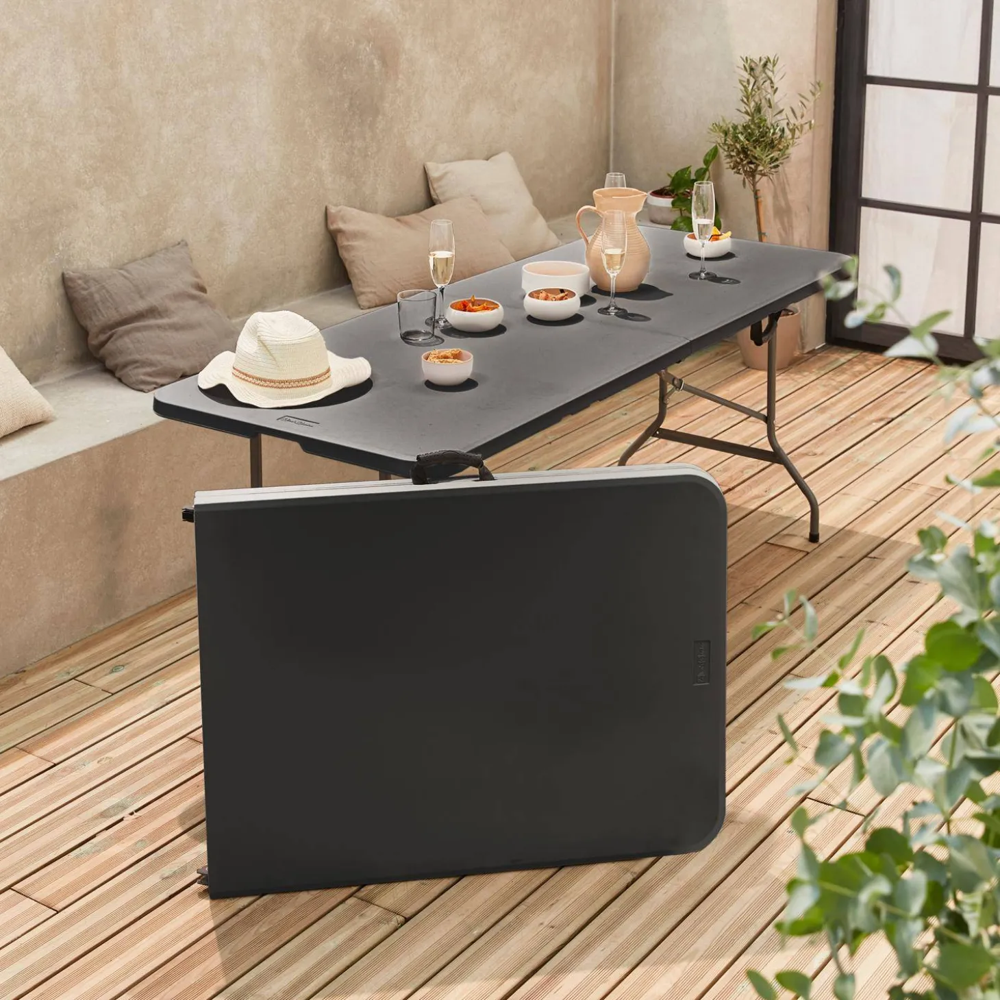 Mesas plegables portátiles para eventos, set de 2