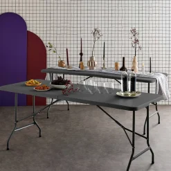 Mesas plegables portátiles para eventos, set de 2
