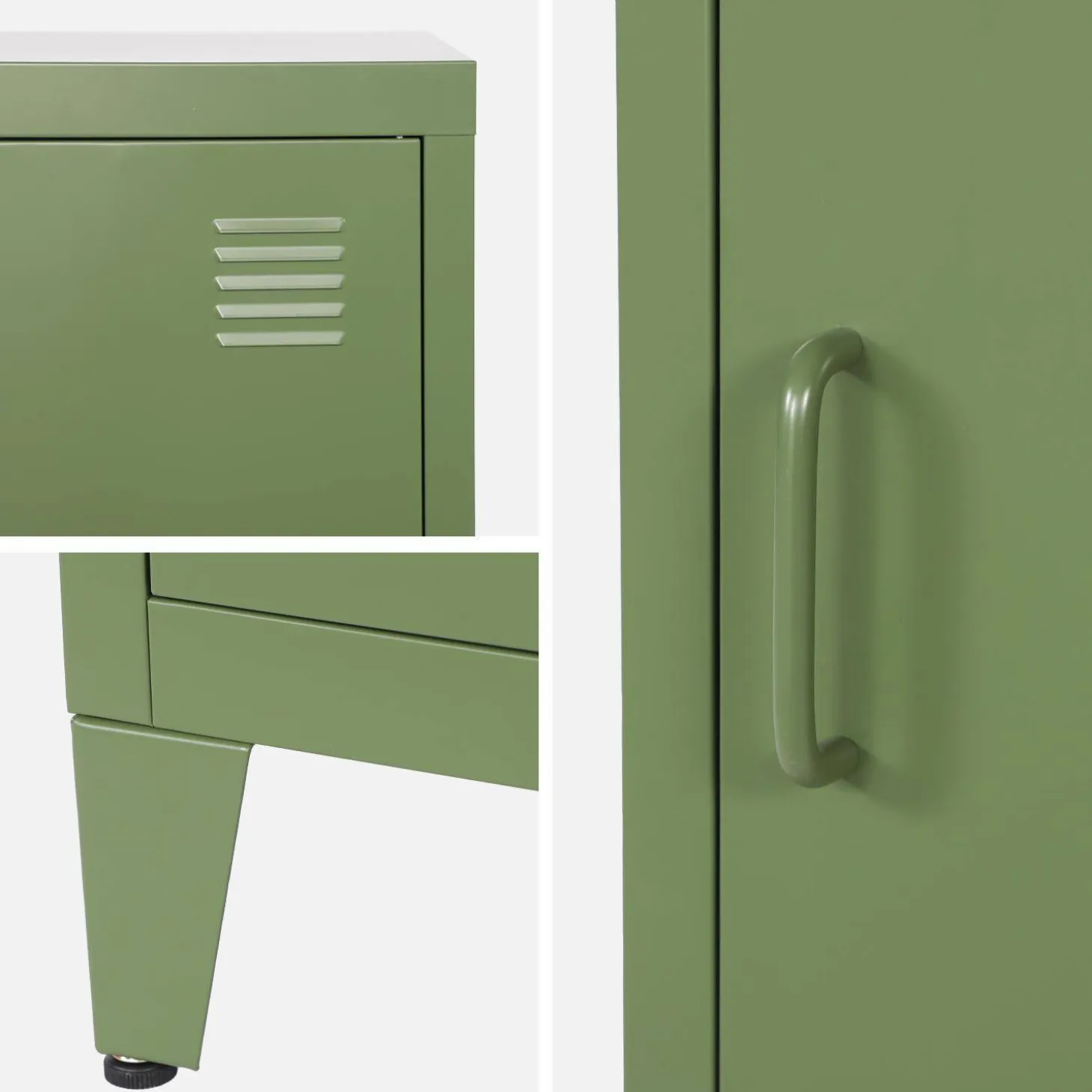 Mesita de estilo industrial con 1 puerta