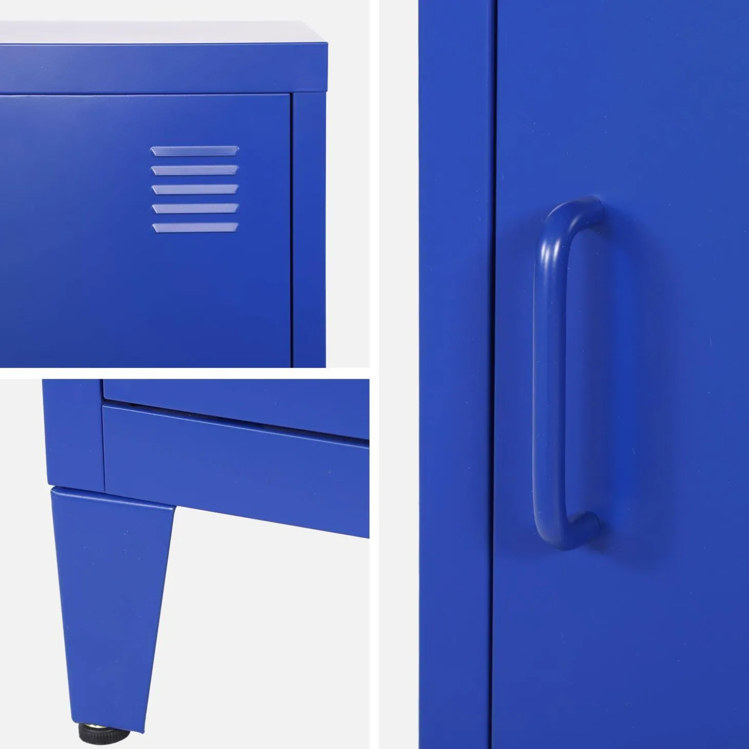 Mesita de estilo industrial con 1 puerta