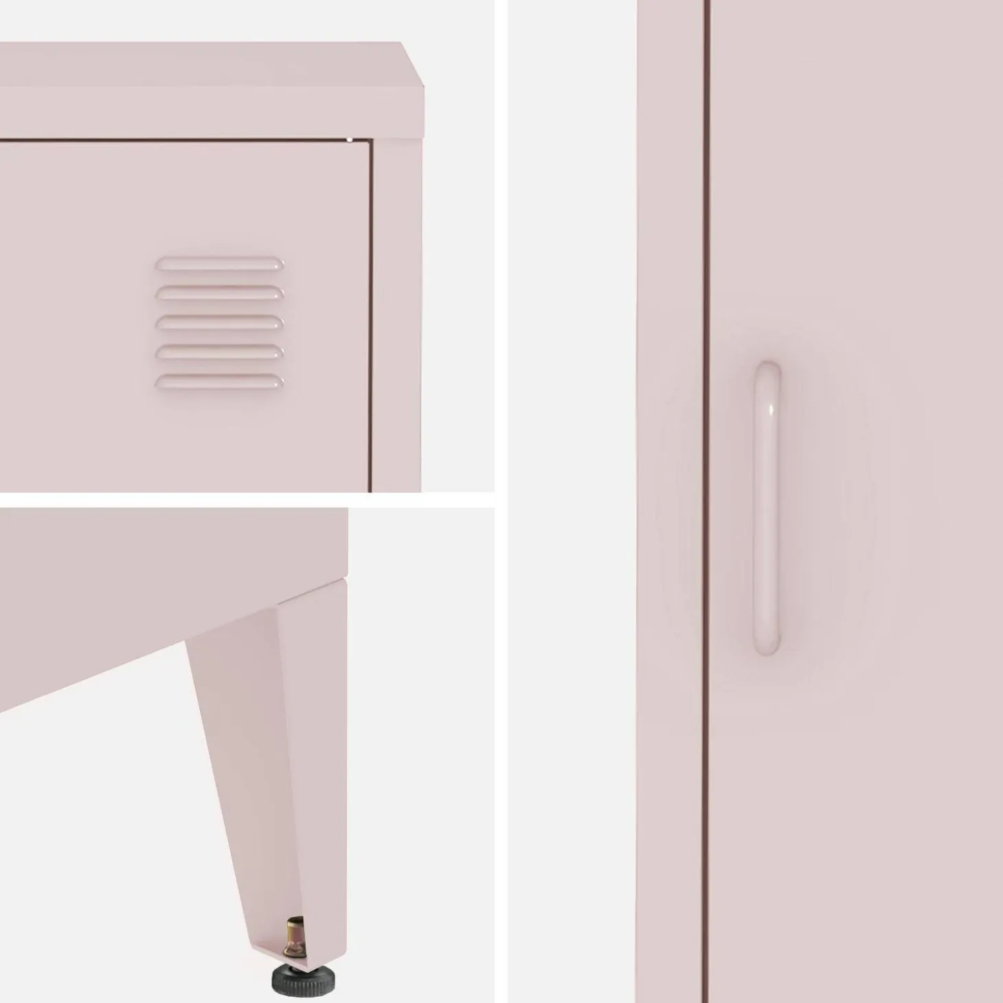 Mesita de estilo industrial con 1 puerta