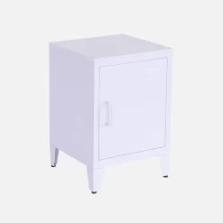 Mesita de estilo industrial con 1 puerta