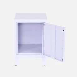 Mesita de estilo industrial con 1 puerta