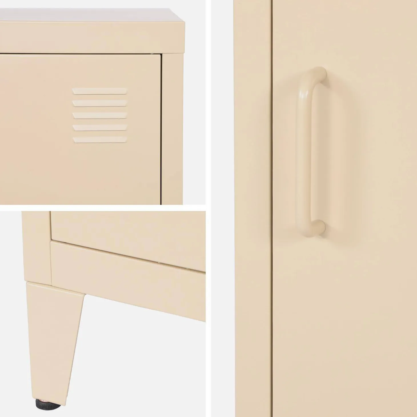 Mesita de estilo industrial con 1 puerta