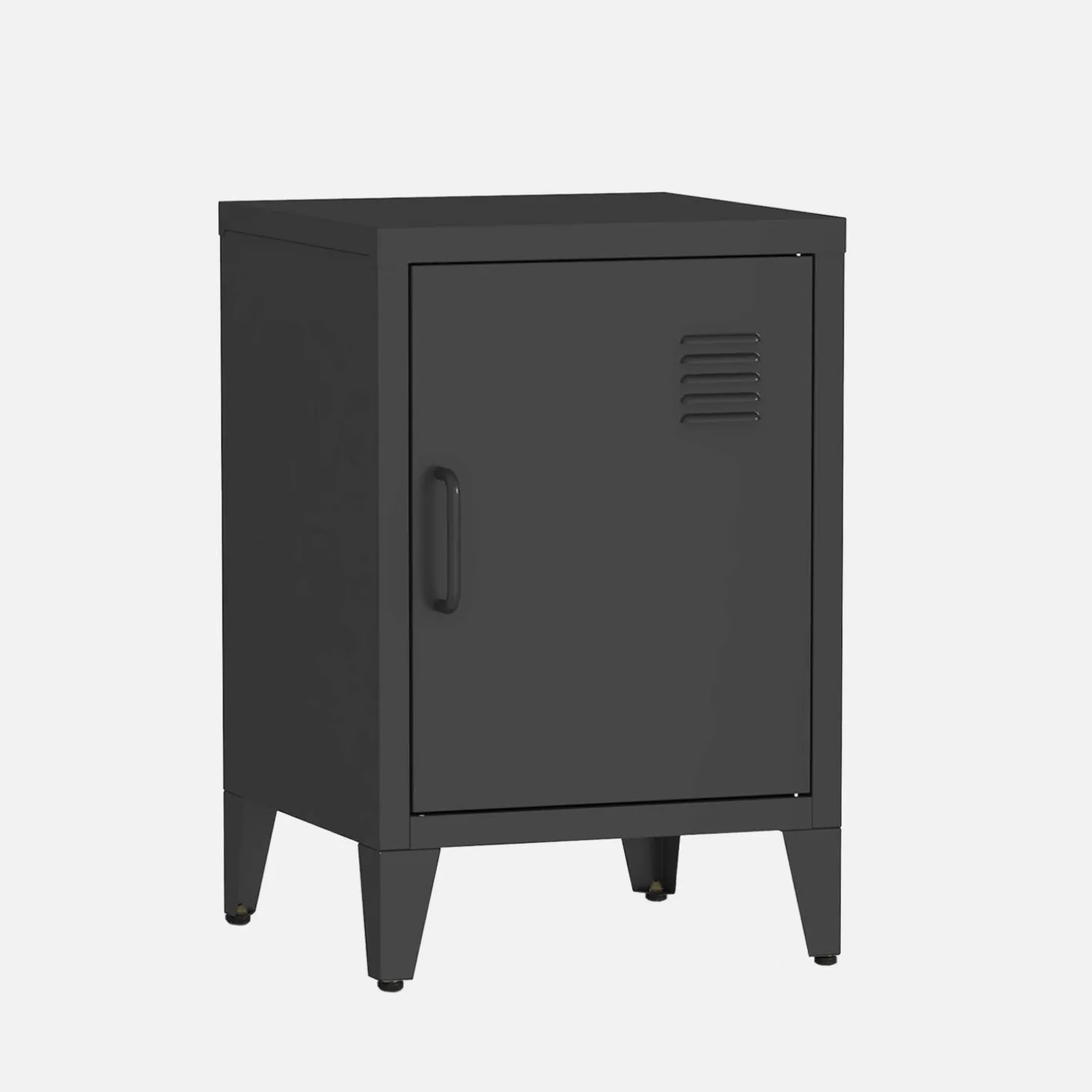 Mesita de estilo industrial con 1 puerta