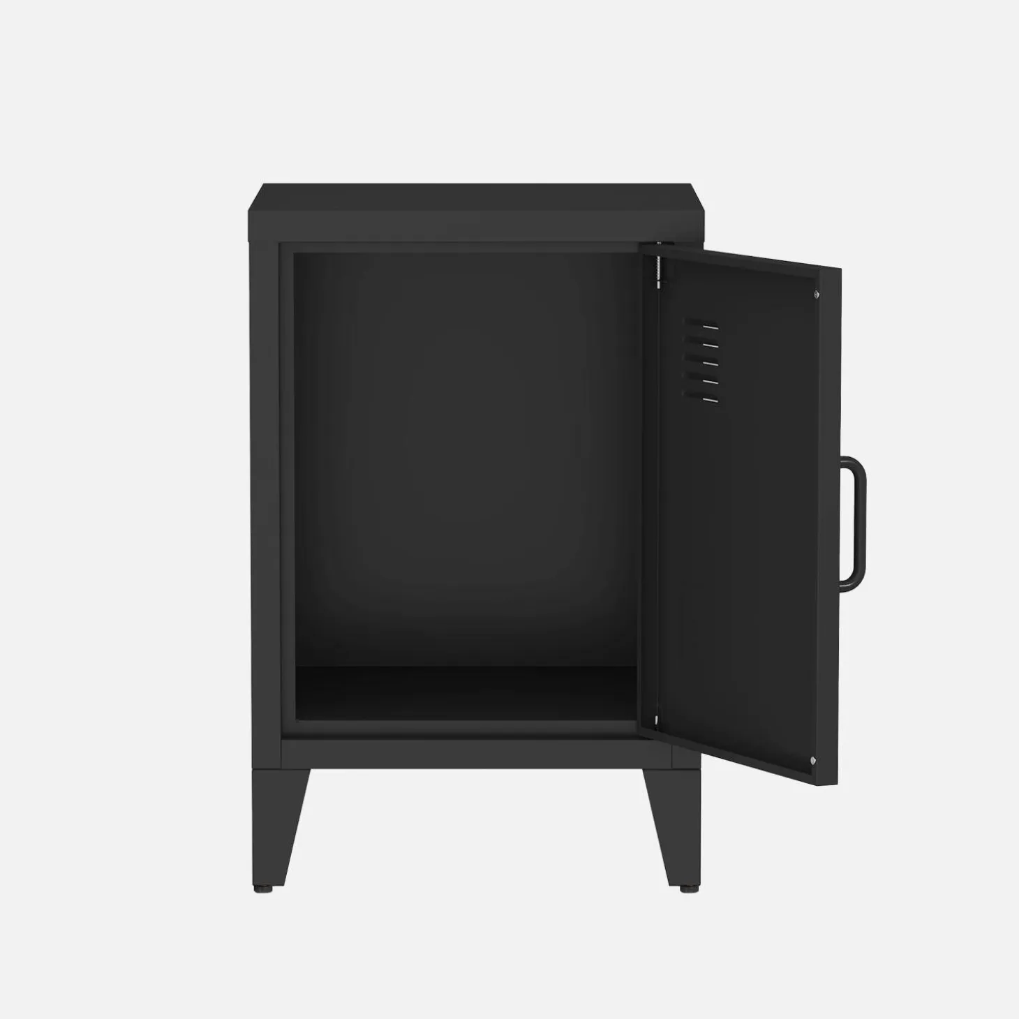 Mesita de estilo industrial con 1 puerta