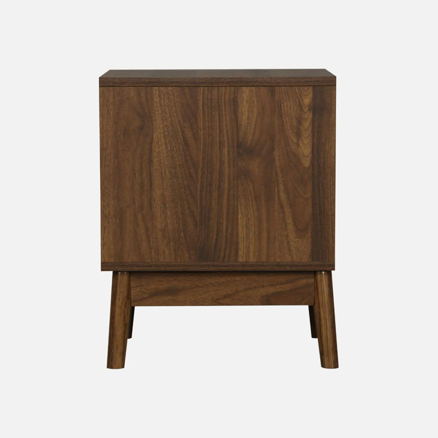 Mesita de noche de 2 cajones con efecto madera, set de 2