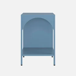 Mesita de noche de estilo industrial