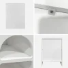 Mesita de noche efecto madera, set de 2