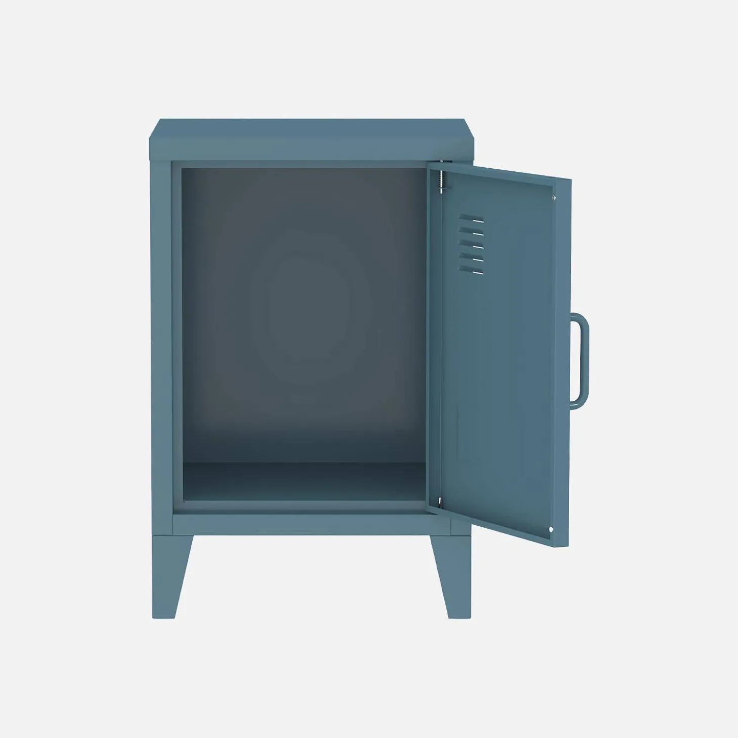 Mesita industrial con 1 puerta, set de 2