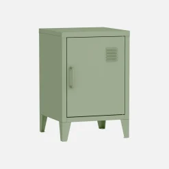 Mesita industrial con 1 puerta, set de 2