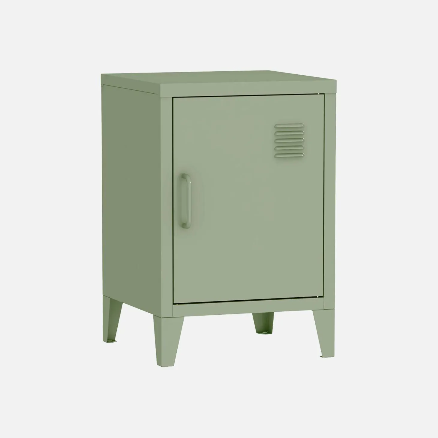 Mesita industrial con 1 puerta, set de 2