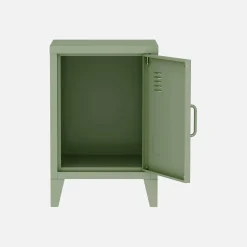 Mesita industrial con 1 puerta, set de 2