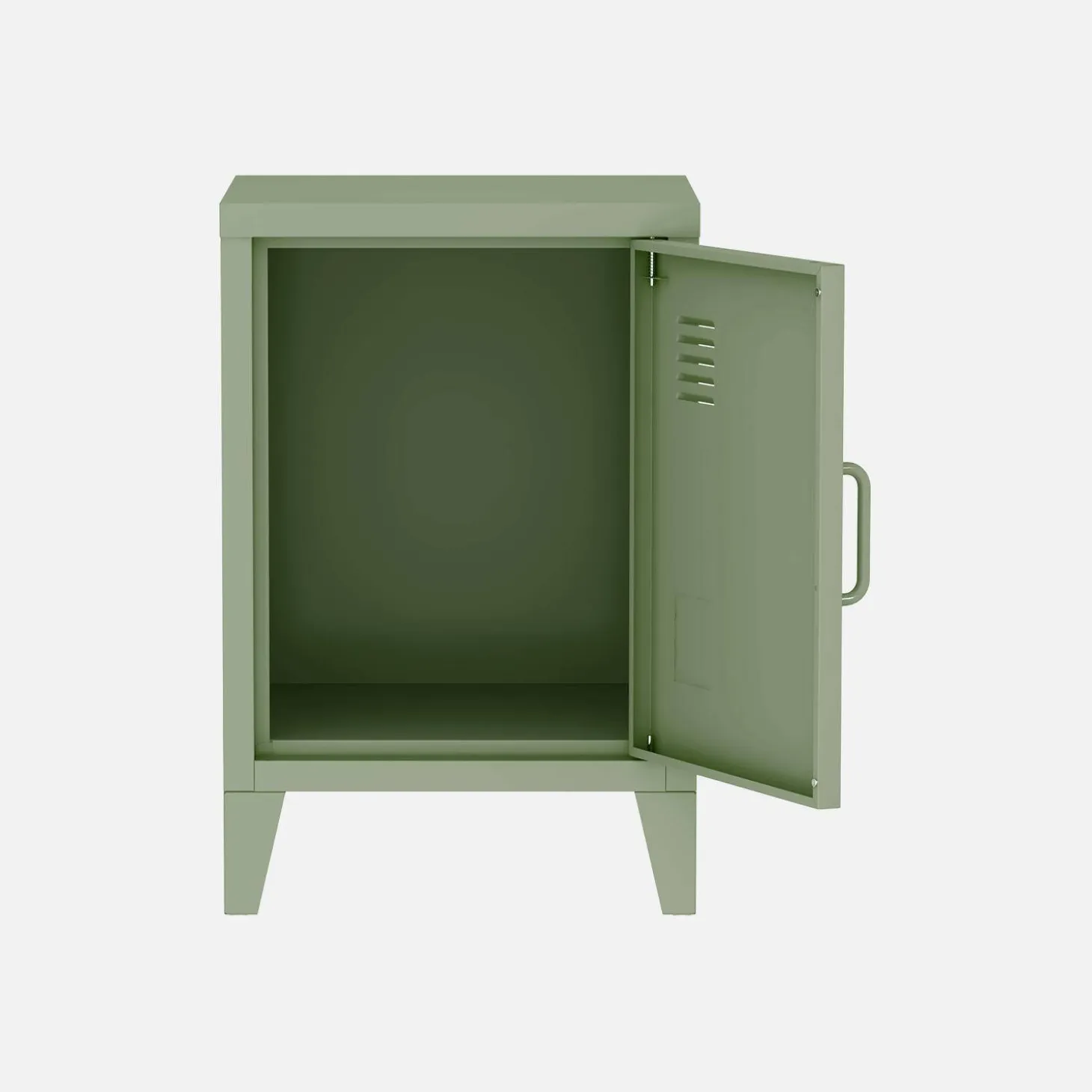 Mesita industrial con 1 puerta, set de 2