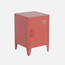 Mesita industrial con 1 puerta, set de 2