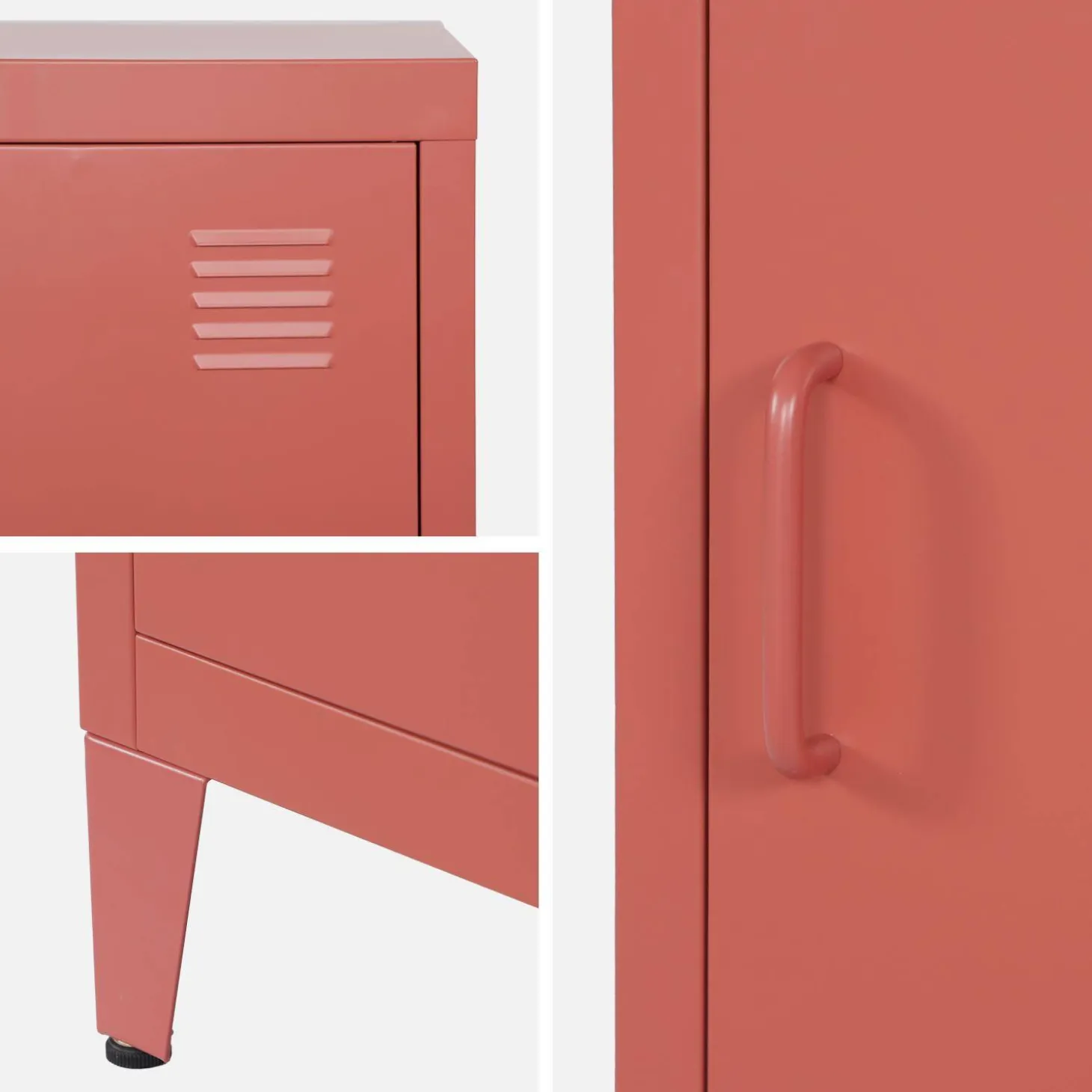 Mesita industrial con 1 puerta, set de 2