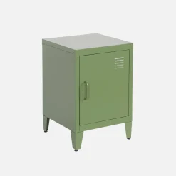 Mesita industrial con 1 puerta, set de 2