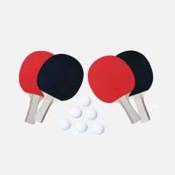 Mini mesa de ping pong interior plegable con 4 raquetas y 6 pelotas, 150cm