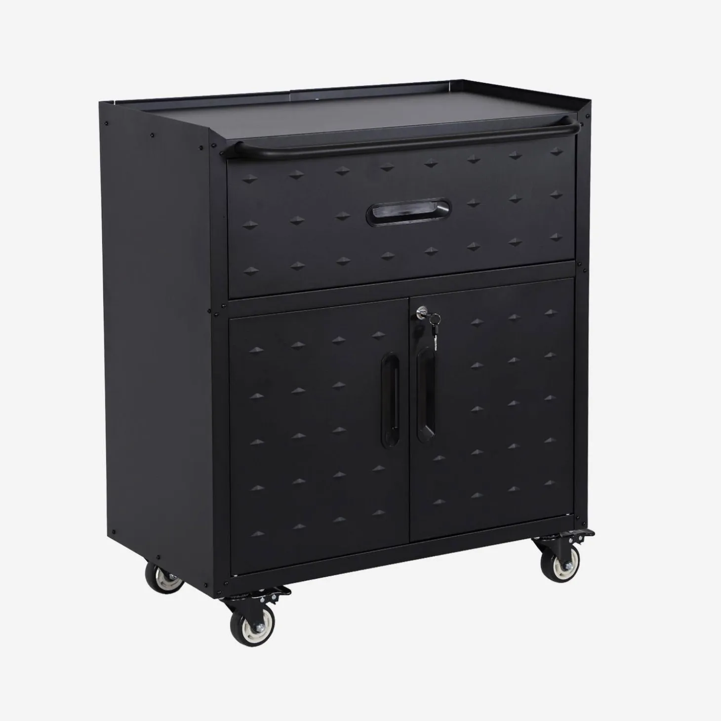 Mueble bajo de almacenamiento para garaje con 1 cajón y 2 puertas