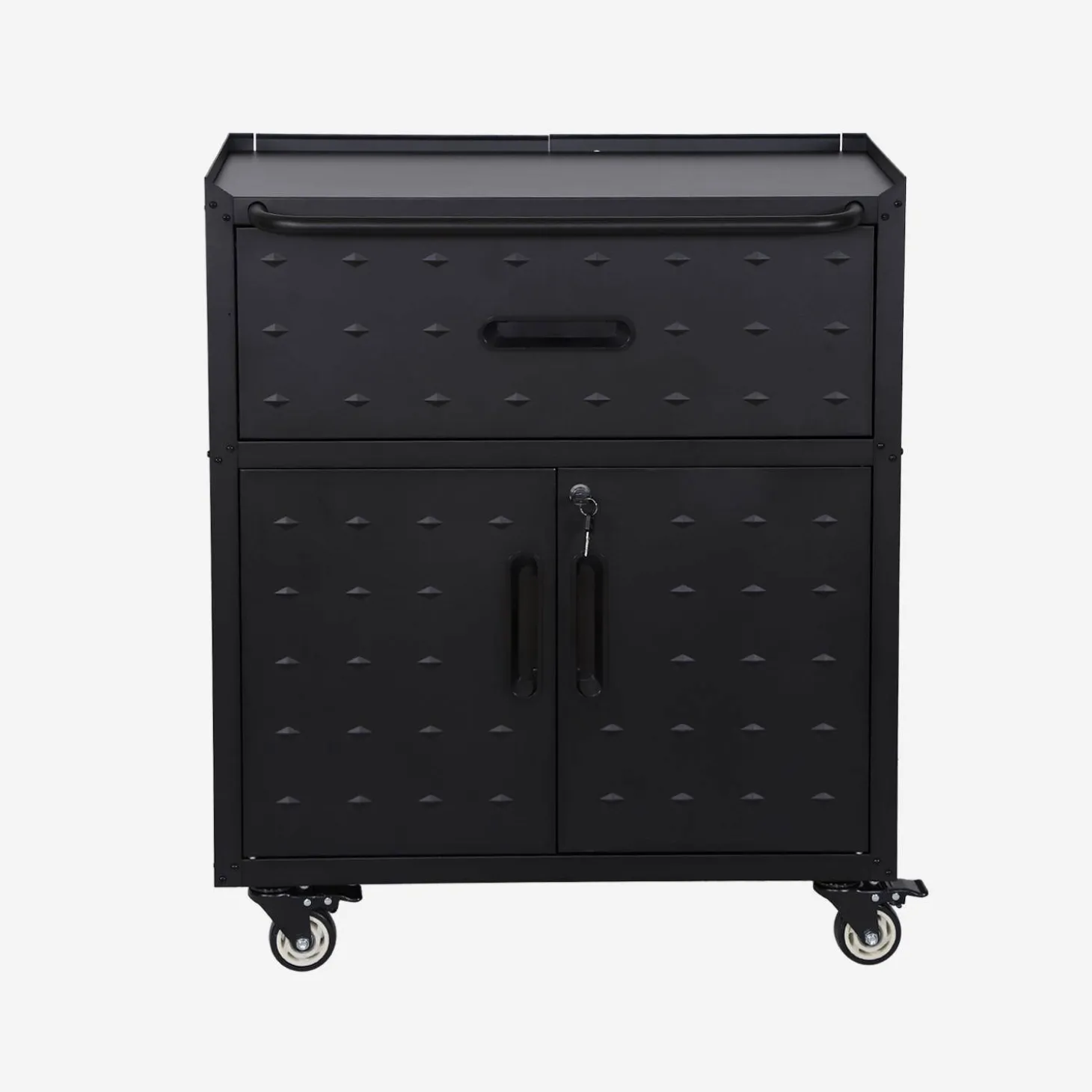 Mueble bajo de almacenamiento para garaje con 1 cajón y 2 puertas