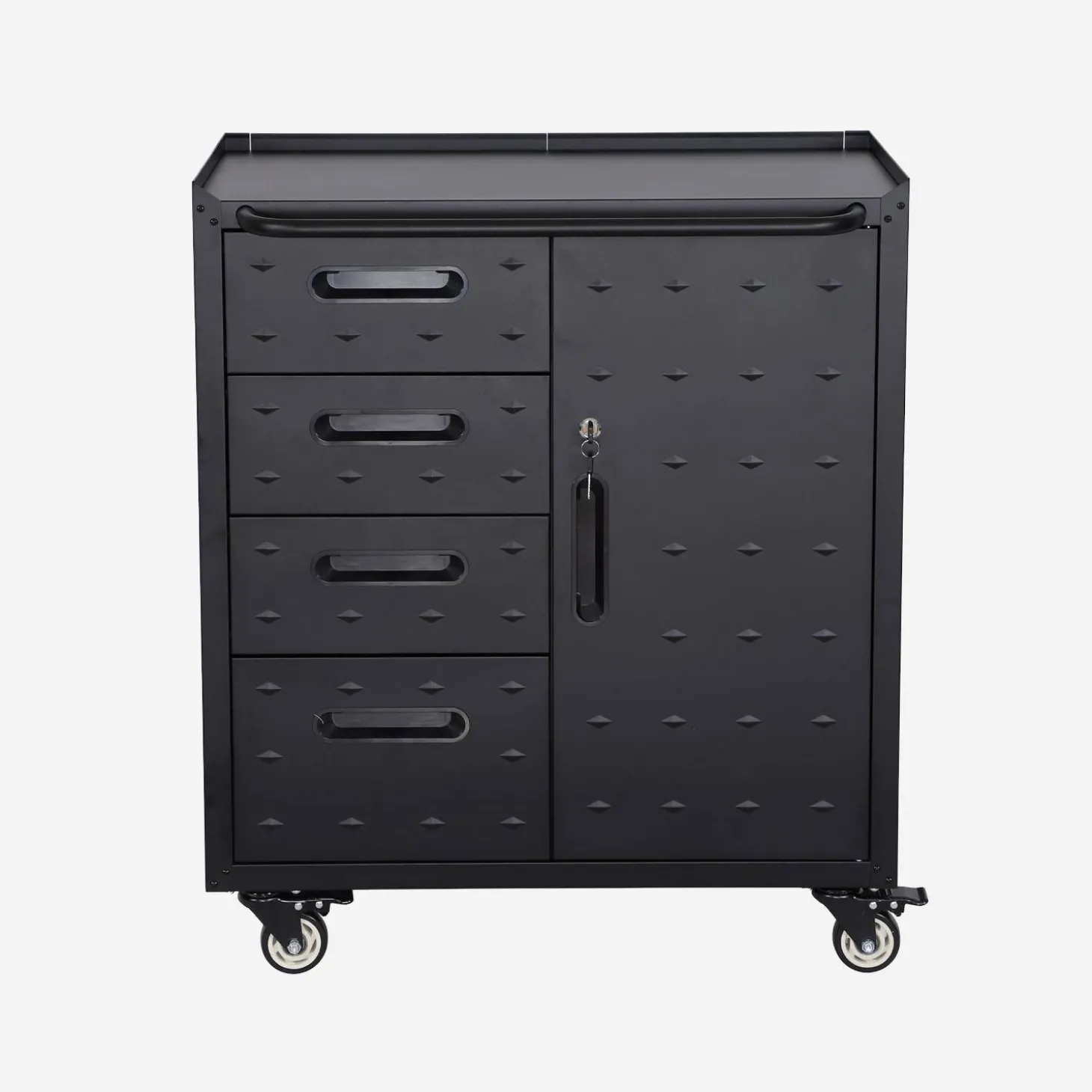 Mueble bajo de almacenamiento para garaje con 4 cajones y una puerta