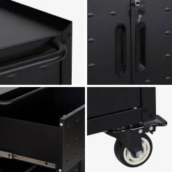Mueble bajo de almacenamiento para garaje, 2 puertas