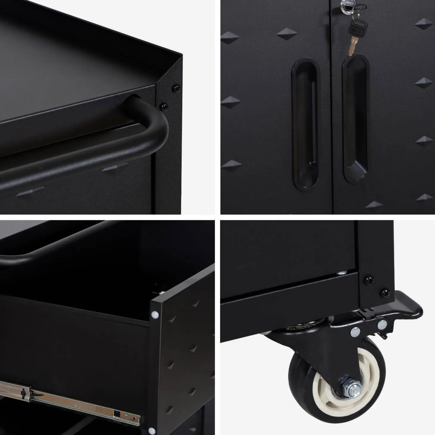 Mueble bajo de almacenamiento para garaje, 2 puertas
