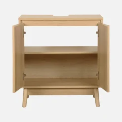 Mueble bajo lavabo escandinavo decorado en madera