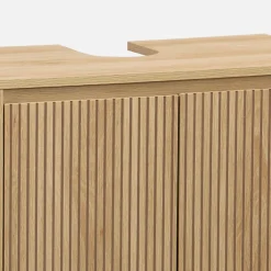 Mueble bajo lavabo escandinavo decorado en madera
