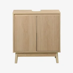 Mueble bajo lavabo escandinavo decorado en madera