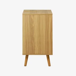 Mueble bajo lavabo vintage decorado en madera
