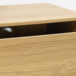 Mueble de almacenaje con efecto madera y 3 cajones