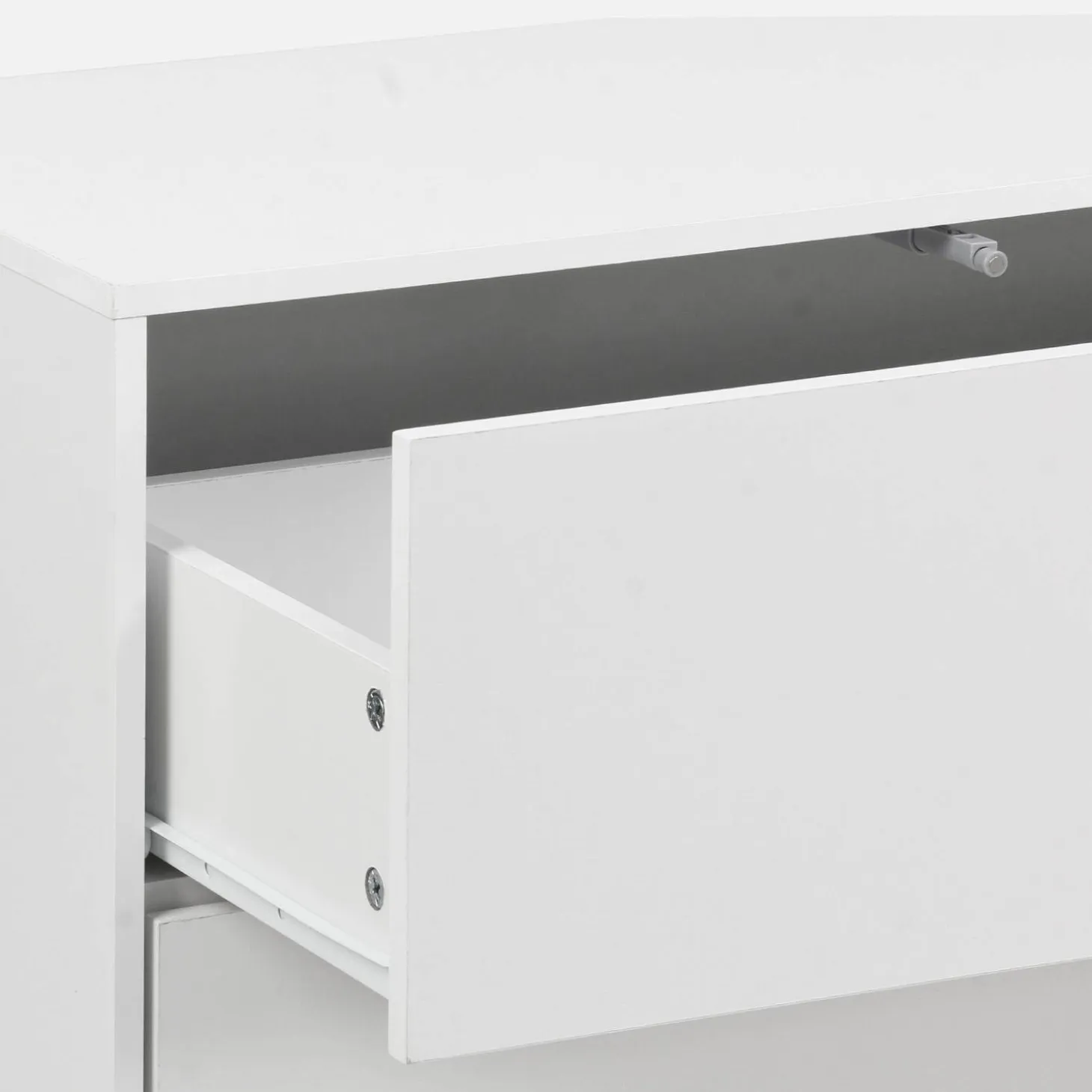 Mueble de almacenaje con efecto madera y 3 cajones