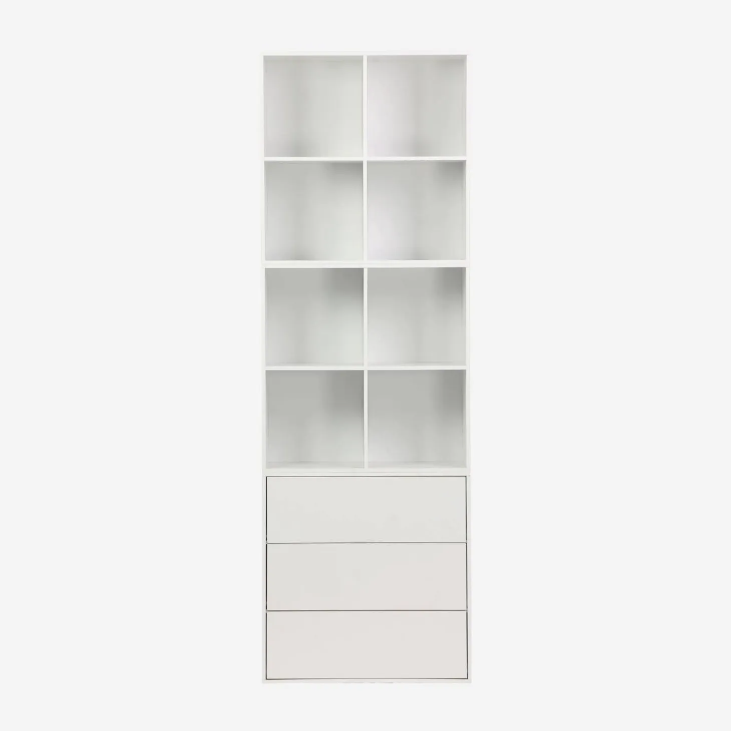 Mueble de almacenaje con efecto madera y 3 cajones